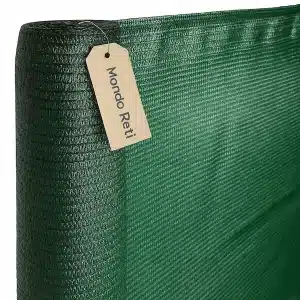 Rotolo telo ombreggiante verde 90% 100mt rete frangivista