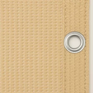 Telo ombreggiante beige con occhiello in metallo – oscuramento 75%