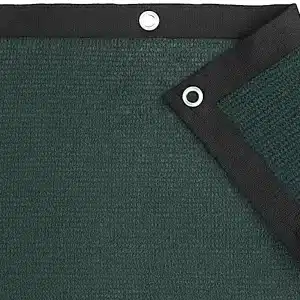 Telo ombreggiante pesante verde con bordatura rinforzata e occhielli – copertura campi da tennis, calcio, serre e allevamenti