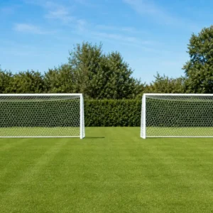 Due reti annodate per porte da calcio ridotte 500 x 200 cm
