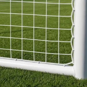 Dettaglio rete calcio in nylon 5 mm con maglia quadrata senza nodo