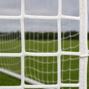 Dettaglio rete calcio in polipropilene 6 mm a maglia quadrata senza nodo