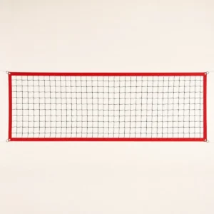 Rete beach volley economica annodata con banda perimetrale rossa