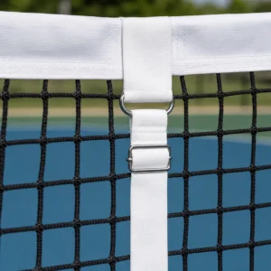 Dettaglio maglia 45 mm, fascia e centrorete della rete Pickleball
