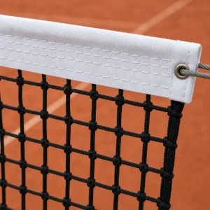 Dettaglio maglia con nodo e fascia bianca rete tennis Basic