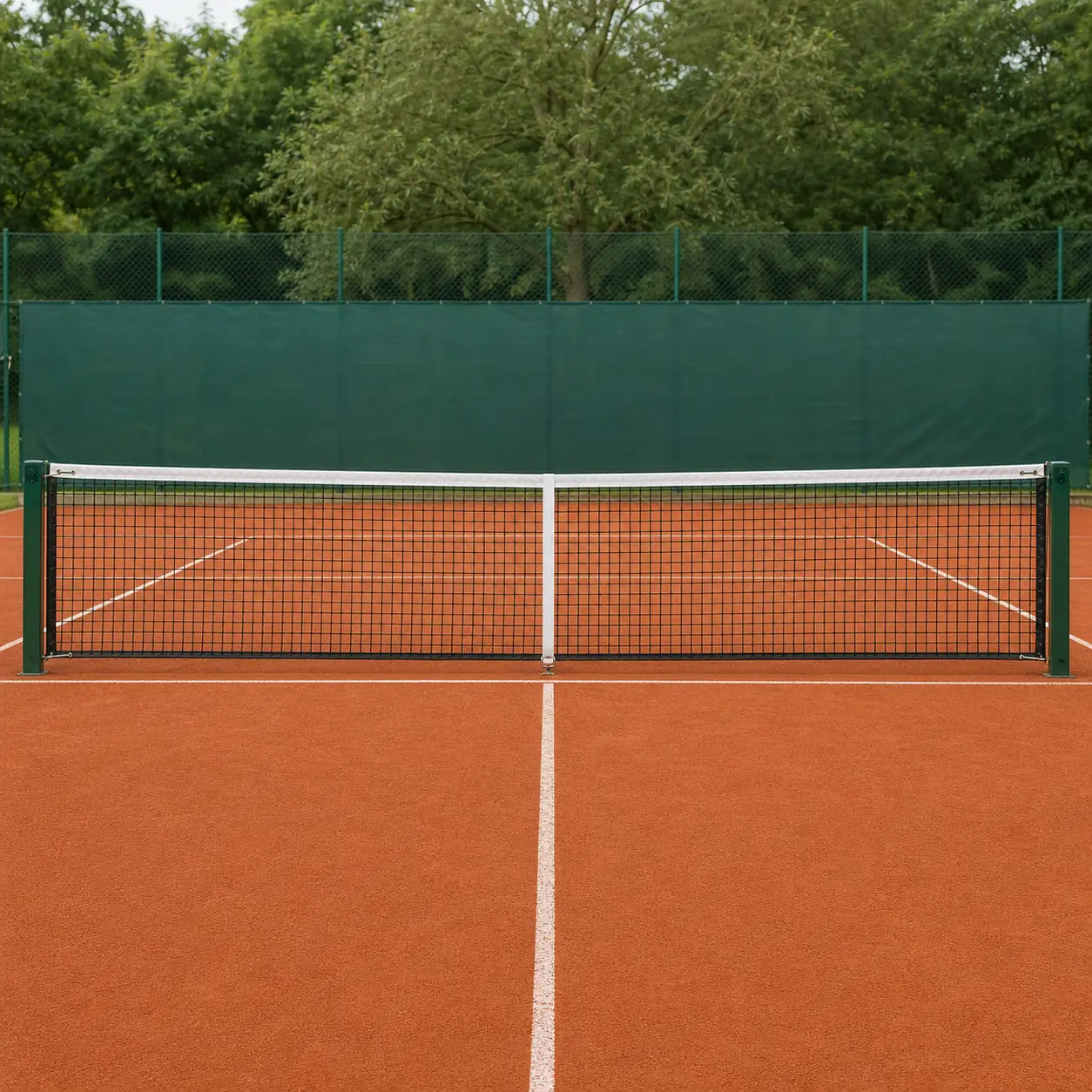Rete tennis Basic regolamentare su campo in terra battuta