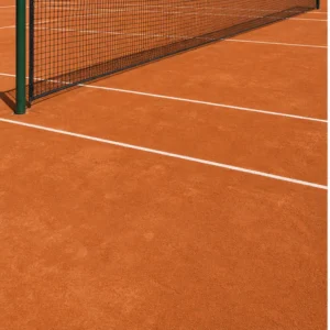 Rete da tennis per singolo lunga 10 m installata su campo