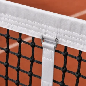 Dettaglio maglia 42 x 42 mm e fascia della rete tennis Torneo